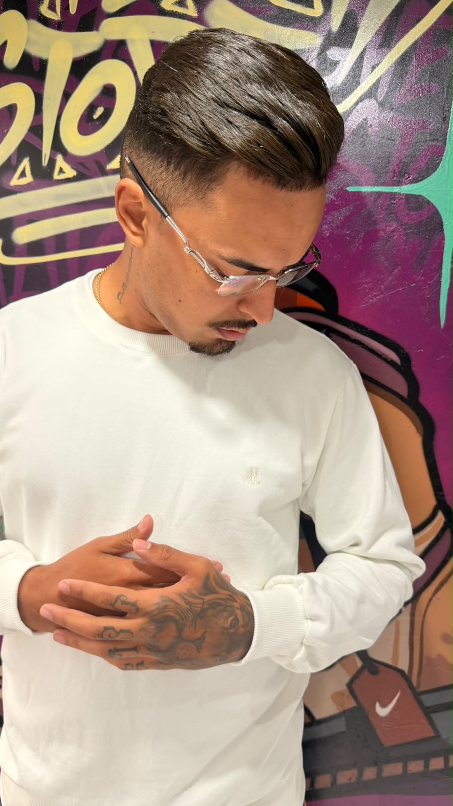 Blusa Moletom Confortável Gola Careca Polo Wear Branco
