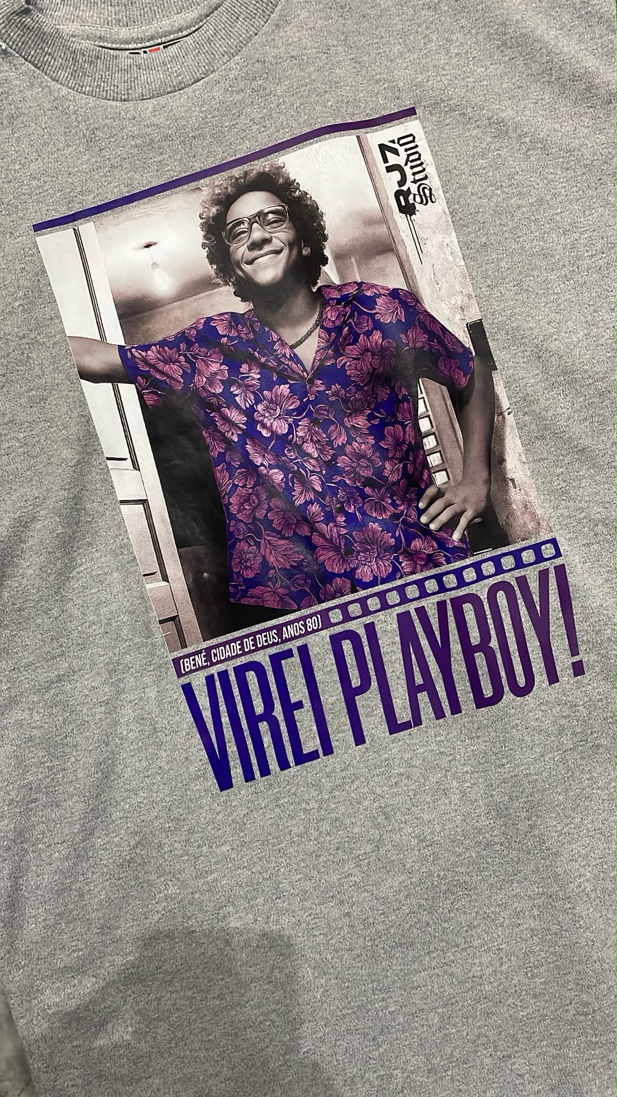 Camiseta RJ7 Virei Playboy – Bené Cidade de Deus - Imagem 2