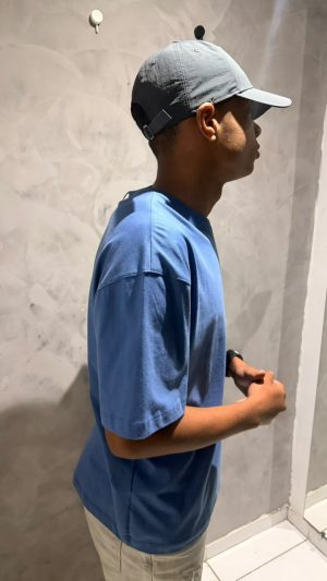 Camisa Zara Básica Azul