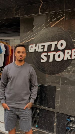 Moletom Gola Careca Casual Polo Wear Cinza