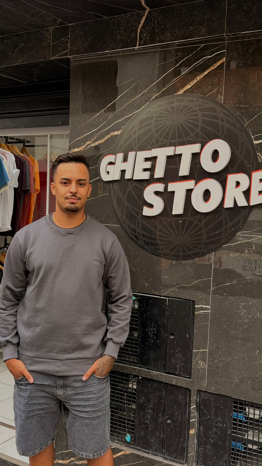 Moletom Gola Careca Casual Polo Wear Cinza
